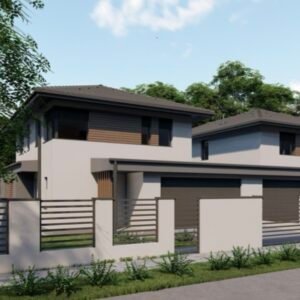 Prémium ikerház Dunaharaszti új építésű övezetében – dupla garázzsal, modern technológiával